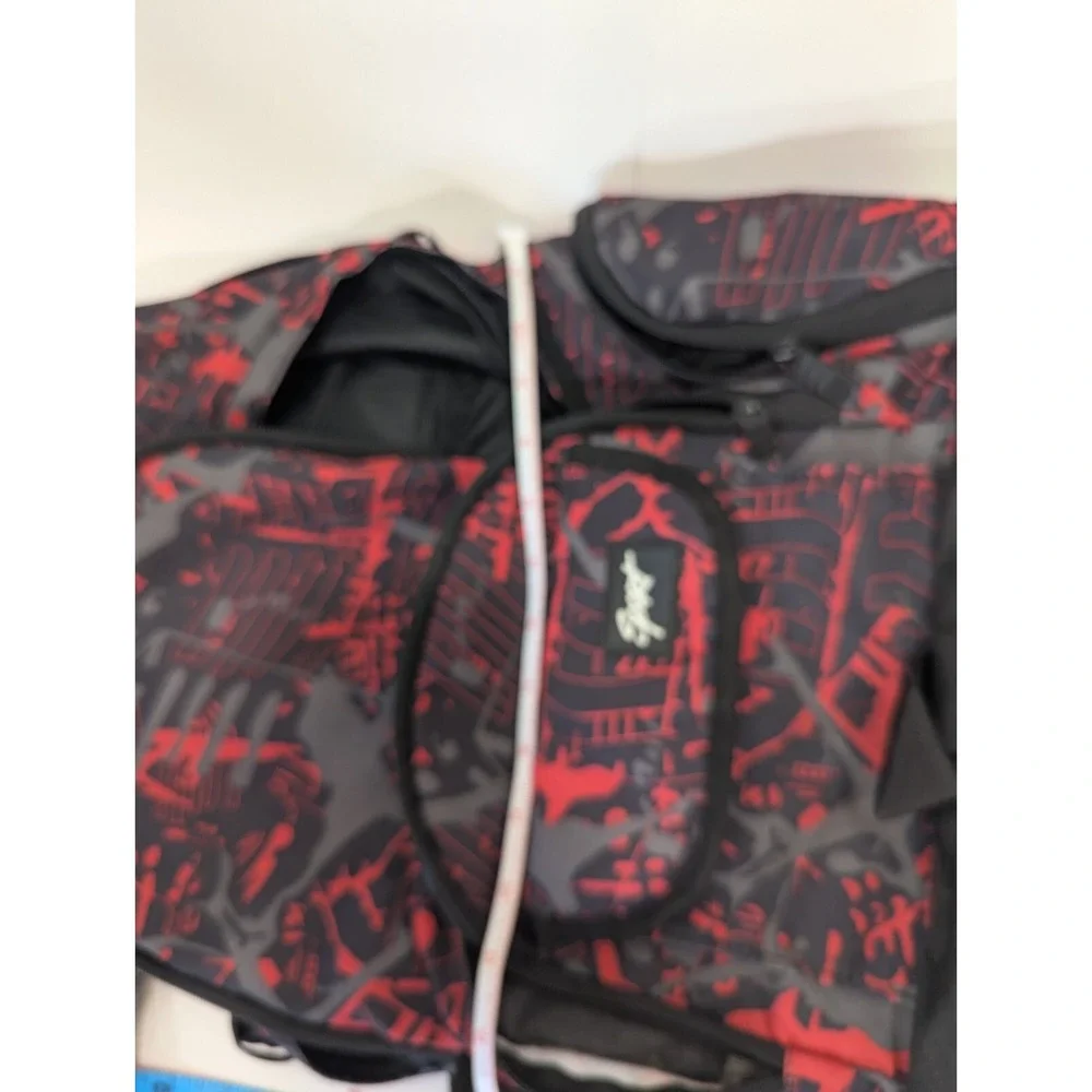 Sport Backpack Travel  Day, School Bag Lightweight Black Red